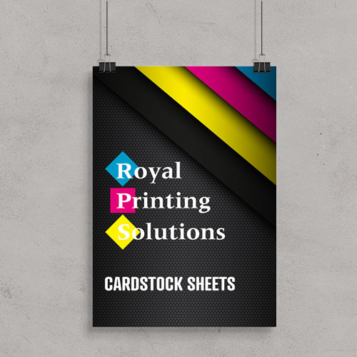 Cardstock Signs Full Color Cardstock Signs